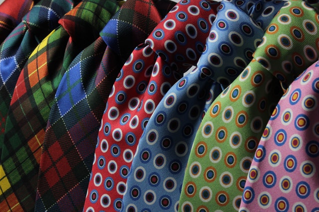 Rack of neckties