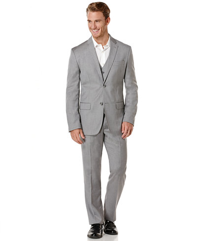 heather gray suit