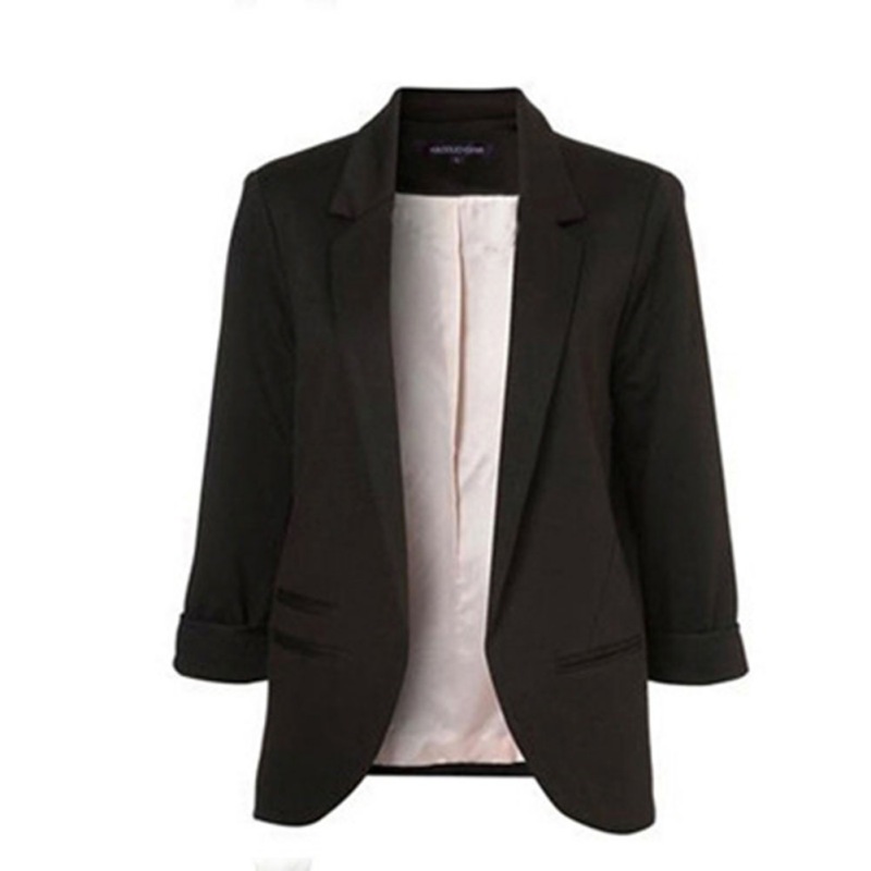 black blazer with silk lining