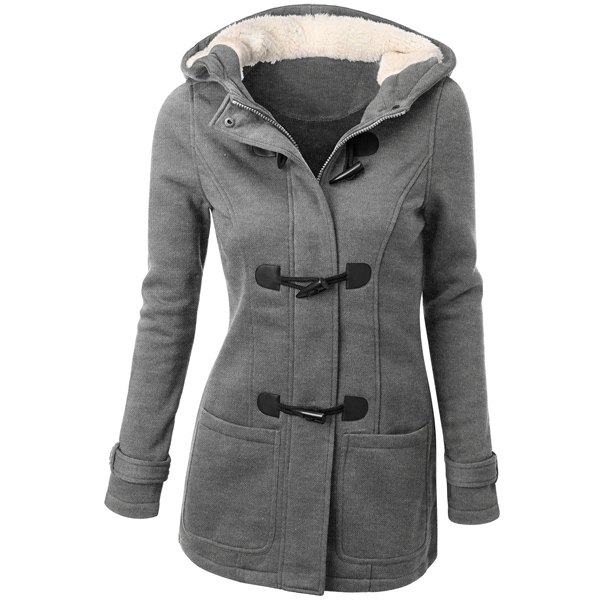 grey wool lined coat